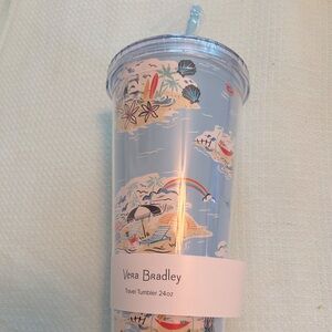 Vera Bradley Travel Tumbler, Beach Treasures NWT